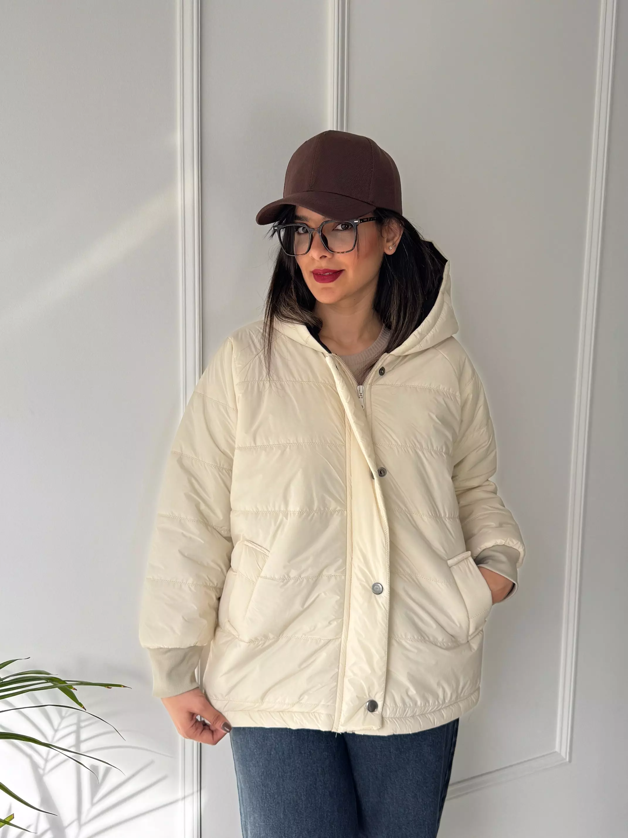 کاپشن کلاهدار سبا